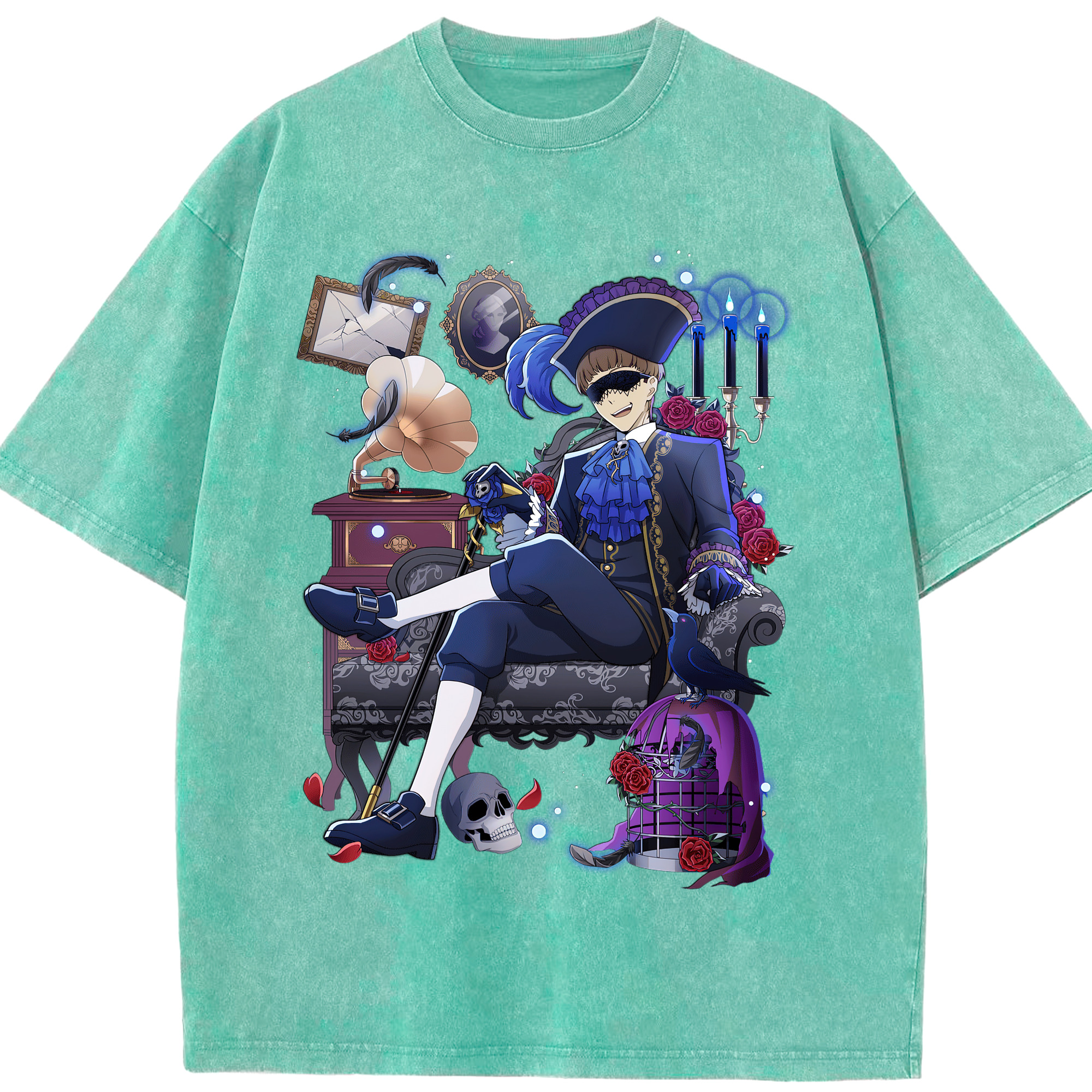 （画像用） 文豪ストレイドッグス Bungo Stray Dogs 綿100% ヴィンテージ風 半袖Tシャツ（フロントプリント）